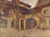 Jan Minařík - Nádvoří domu na rohu ulice Cikánské a Masařské
