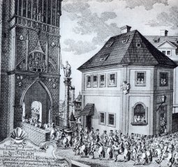 Korunovační průvod - Křižovnické náměstí