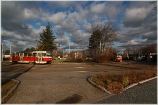 Praha 7  - Letenské sady - tramvajová smyčka