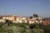 Petřín - zahrady a pohled na Pražský hrad