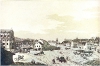 Dobytčí trh (dnešní Karlovo náměstí) kolem roku 1820 