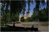 Karlovo náměstí a v pozadí Novoměstská radnice