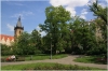 Karlovo náměstí a v pozadí Novoměstská radnice