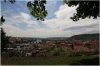 Kramářova vila - výhled ze zahrady na Prahu