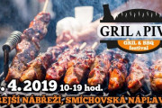 Gril a pivo na náplavce